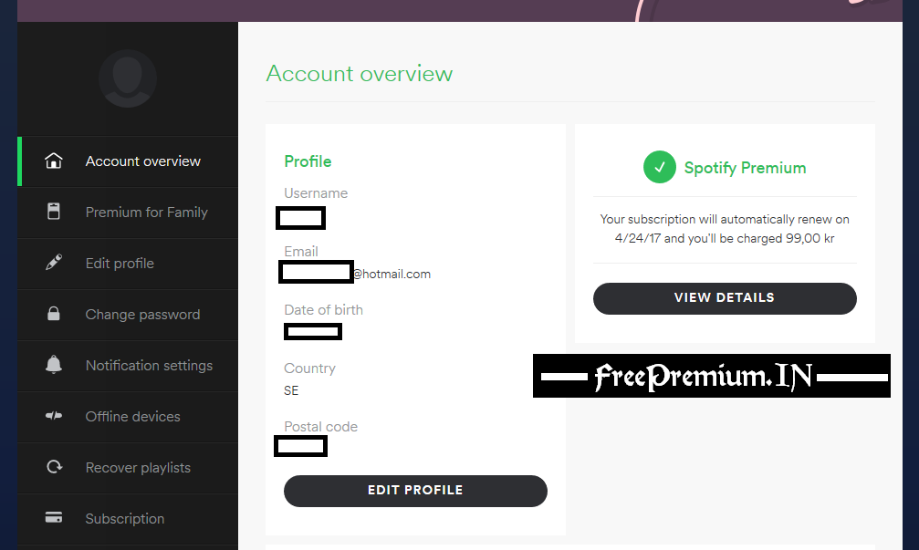 Get Premium Spotify Account Free